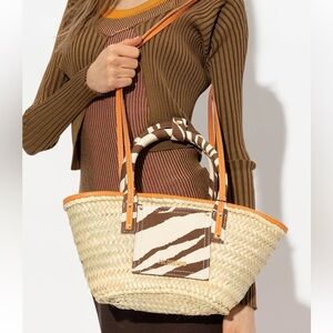 NWT Jacquemus Le Petit Panier Soli Zebra Print Bag